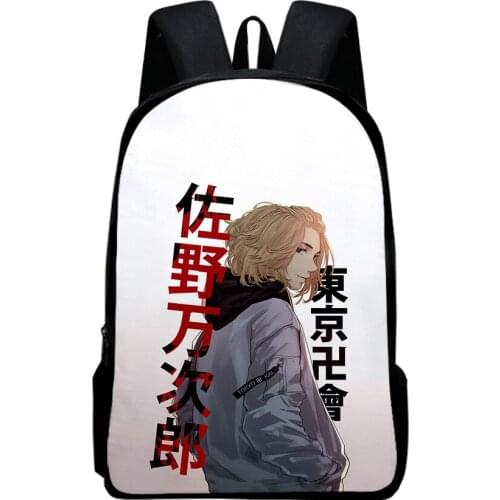 Tokyo Revenger Backpack Bags Boys Girls Schoolbag 3D Printed Cartoon Anime Cosply Cstume Backpack Men Waterproof Laptop Bag