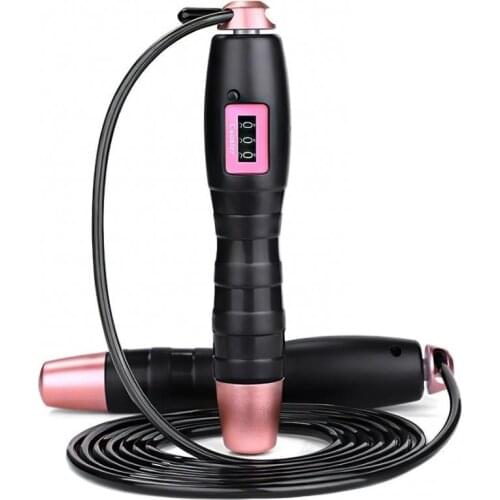 Jump Rope with Mechanical Counter Bearing Block Tangle-Free Skipping Cord for Kids Adults Aerobic Exercise Fitness Workout Tool