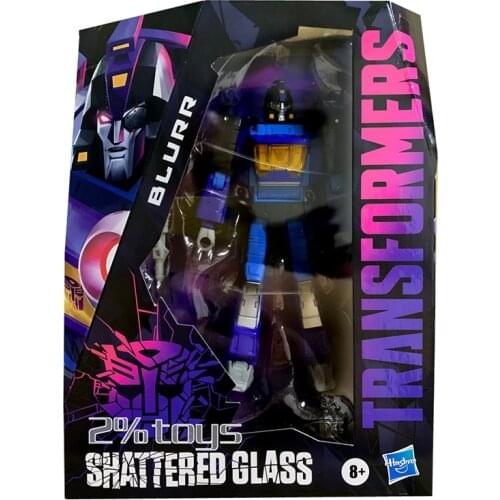 Hasbro Transformers Toys Shattered Glass Deluxe Blurr Autobot Action Figure Collection Model Blurr Transformers Figure Boy Gift