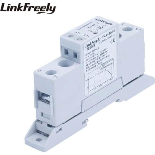 TRA48A10K 10A Automation SSR Solid State Relay Din AC AC 90-250VAC Input Output 90-480VAC Mini Control Power Relays Board Module