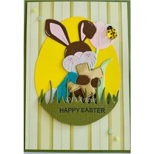 Rabbit cutting stencils and embossing new 2020 DIY Scrapbooking Card Mom Festival Album Making