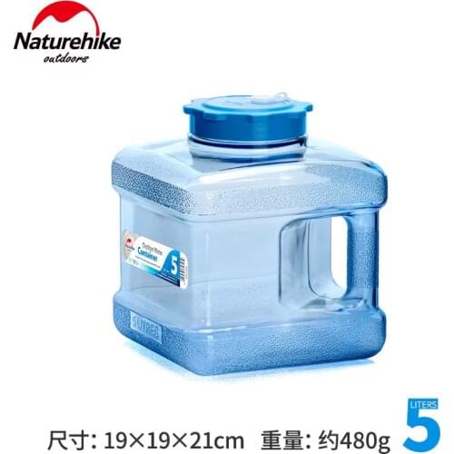 Naturehike New 5L 7.5L 12L 19L 24L Outdoor Tableware Drink Pure Bucket PC Can Be Filled With Boiling Water Car Storage Bucket