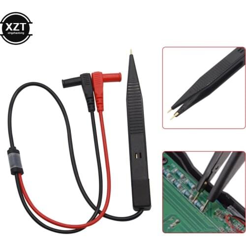 SMD SMT Chip Test Clip Lead Probe Digital Multimeter Meter Tweezer Capacitor Resistance tweezers for FLUKE for Vichy
