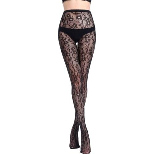 Womens Sexy Elastic Transparent Fish Net Toe Silk Stockings Control Top Panty Hose C5AF