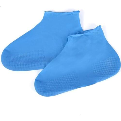 1 Pair Reusable Latex Waterproof Waterproof Rain Shoes Covers Slip-resistant Rubber Rain Boot Overshoes S/M/L Shoes Accessories