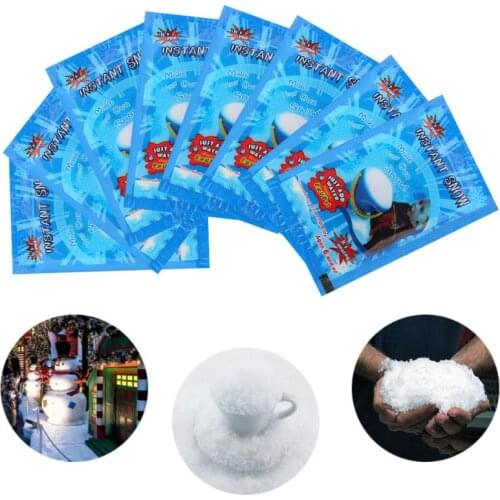 1PC Artificial Snowflakes Fake Magic Instant Snow Powder For Home Wedding Snow Christmas Decorations Festival Party Supplies