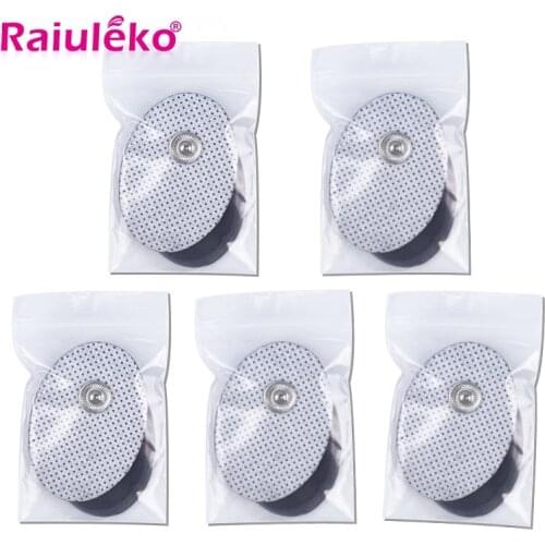 10pcs 3.5mm Plug Reusable Self Adhesive Patch Tens Electrode Pads For Acupuncture Therapy Body Massager Nerve Muscle Stimulator