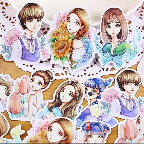 14pcs Creative Cute Self-madeA beautiful department dedicated to Alice Scrapbooking Stickers /Decorative Sticker /DIY Craft Phot