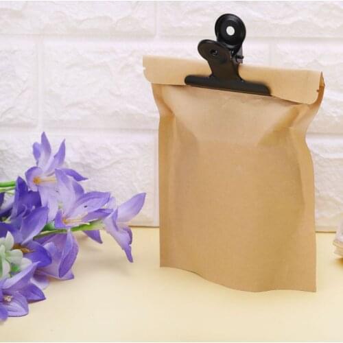 5 Pcs Bulldog Letter Clips Stainless Steel Black Metal Paper File Binder Clip Stationary Office Kitchen Food Storage Bag Clips