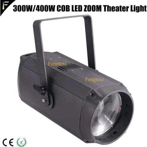 6200lux/5 meter 300w LED COB Zoom 10~60 Degree Theater Spot Remote Back Surface Light 3200K/5600K Super Bright Large Performance