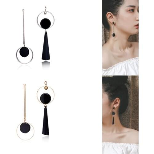 2020New 60Pcs Asymmetry Black Round Alloy Pendants Button for DIY Jewelry Earring or Necklace Accessories LX59