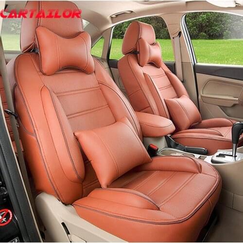 CARTAILOR Auto Cover Seats for Mercedes Benz GL450 Car Seat Covers Accessories Artificial Leather Seat Cover Protector Airbags