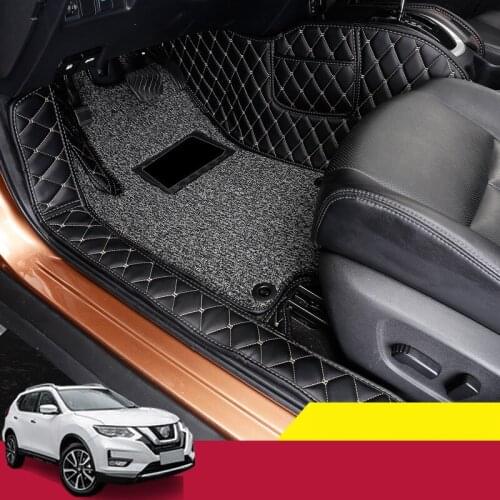 For Nissan X-trail X Trail T32 2014-2020 Car Mats Luxury-Surround Leather Floor Mats Carpet Liners Car Mat Car Interior Modified