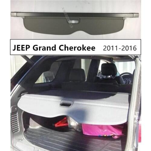 Rear Trunk Cargo Cover For JEEP Grand Cherokee 2011 2012 2013 2014 2015 2016 High Qualit Car Security Shield Accessories Black