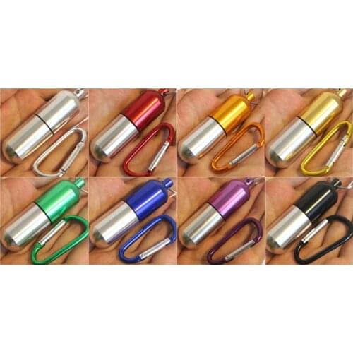 Free shipping 8*2.5cm aluminum capsule storage for important occasion precious memories box time clock recording Memories