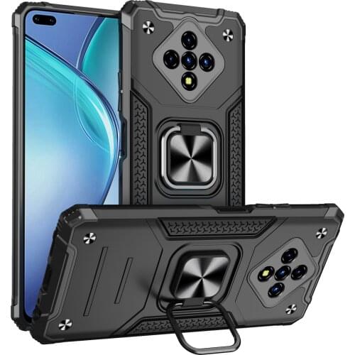 For Infinix Zero 8 Case Hard PC With Stand Ring Armor Shockproof protective back cover case for Infinix hot 9 play Note 7 ZERO8