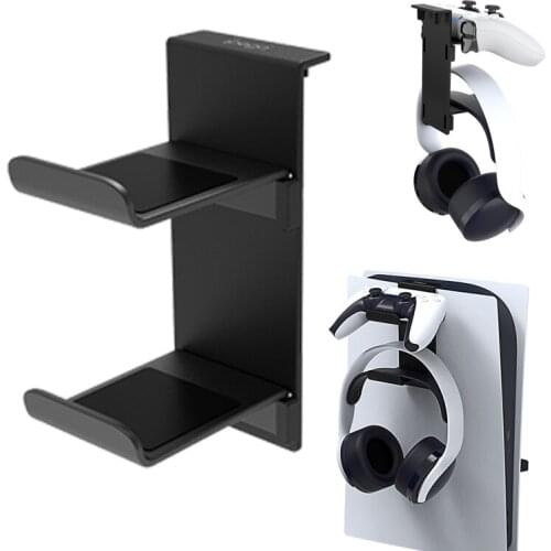 PS5 Headphone Holder Game Handle Storage Stand XSX Console Carrying Earphone Wall Mount Bracket For Playstation 5 Accessories