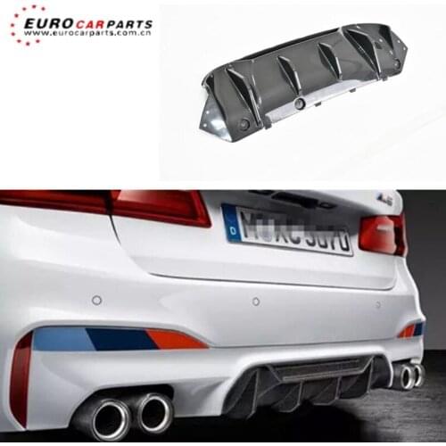 Carbon fiber material diffuser for F90 M5 mp style rear lip with customer feedback