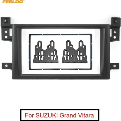 FEELDO 1Pc Car Refitting DVD Frame DVD Panel Dash Kit Radio Audio Fascia Frame for SUZUKI GRAND VITARA,Escudo,2DIN #FD-5107