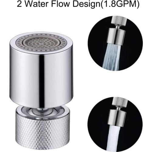 Kitchen Faucet Water Filter 360 Rotatable Faucet Sprayer Head 55/64 Inch Female Thread Water Saving Tap Aerator For Kitchen Sink