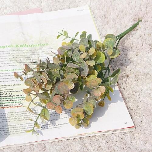 Artificial Plant Eucalyptus for Photography Photo Studio Background Leaves Plastic Green Plants Fake Leaves DIY Home Decoration