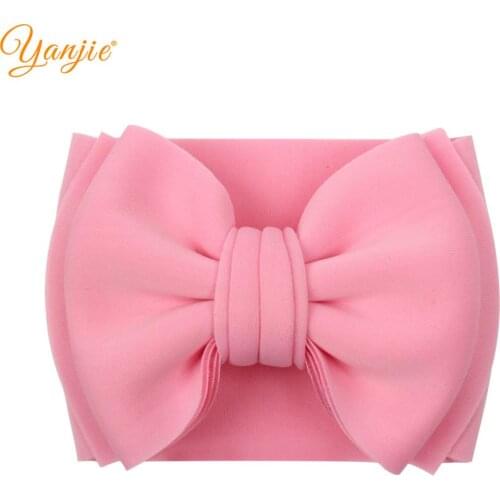Classical European 7" Space Cotton Puff Double Layer Large Hair Bow Headband 2020 New Head Wrap Hair Accessories Headwear