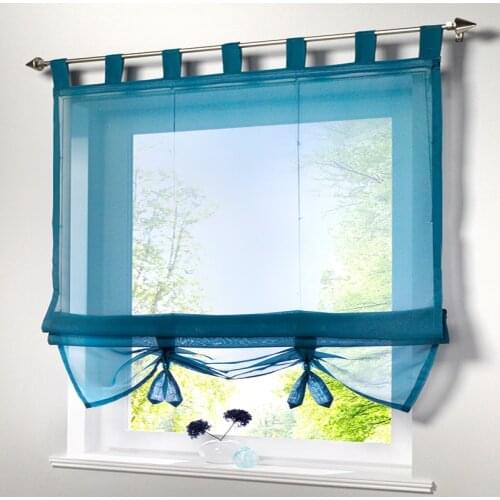 Kitchen Short Sun-shading Curtains Ribbon Curtains Tulle for Living room bedroom kitchen Balcony Window Home Decoration
