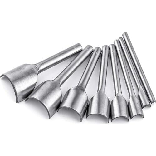 LMDZ 1Pcs 3mm-50mm Leather Craft Tools Half Round Cutter Punch Leather Handmade Craft Tools Arc-shaped Punch for Belt Strap