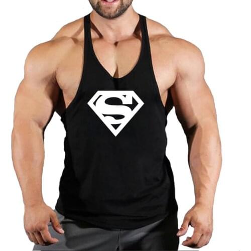 Super man Beast Bat man Gym Tank Top Men Fitness Clothing Bodybuilding Train Stringer Summer Clothing for Male Sleeveless Vest