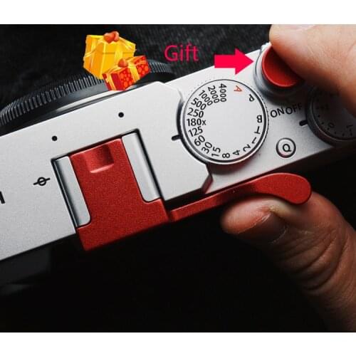 Metal Hot Shoe Thumb-Up Hotshoe Thumb Up Grip For Fuji Fujifilm X-E4 XE4 Camera Hand Grip With leather protect accessories