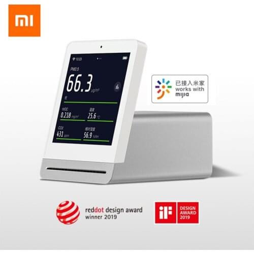 Xiaomi ClearGrass Air monitor Retina Touch IPS Screen Mobile Touch Operation Indoor Outdoor Clear Grass Air Detector