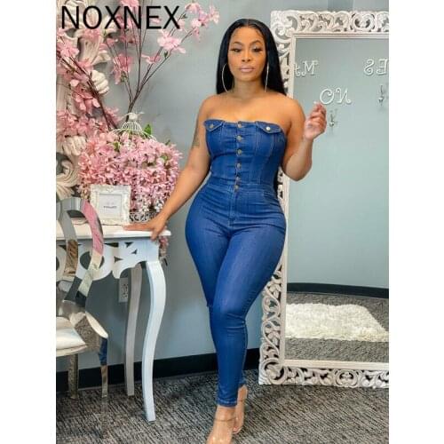 NOXNEX Woman Jeans Overalls Fall Blue Sleeveless High Waisted Ripped Washed Slim Long Wide Leg Jeans Pants for Women Clothing