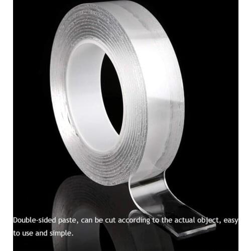 Wholesale Nano Tracsless Tape Double Sided Tape Transparent No Trace Reusable Waterproof Adhesive Tape Cleanable Home gekkotape