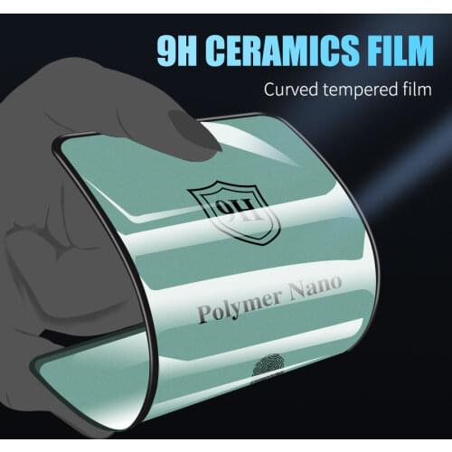 Full Glue Soft Curved Ceramic Tempered Glass For Samsung Galaxy S20 Ultra S10 S9 S8 Note 8 9 10 Plus Screen Protector