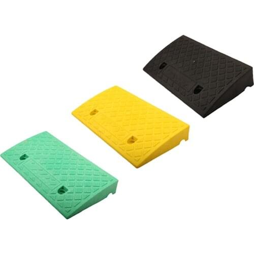 Car Threshold Ramp Plastic Portable Curb Ramp With Textured Surface For 6-8CM Height Steps For Truck Scooter Wheelchair Mobility