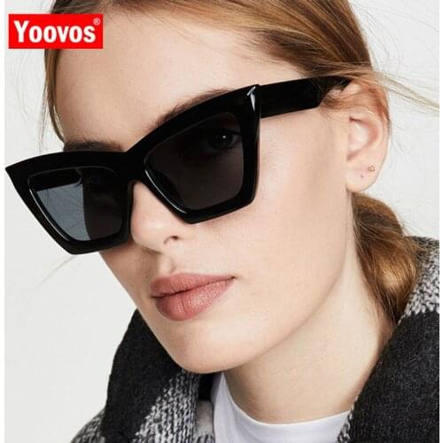 Yoovos Cateye Sunglasses Women Luxury Brand Designer Sunglasses For Women Retro Cat Eye Women Sun Glasses Classic Gafas De Mujer