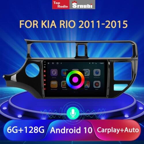 Srnubi Android 10.0 2 Din 4G Wifi Carplay Car Radio for KIA K3 RIO 2011 - 2015 Multimedia Video Player Navigation GPS Stereo DVD