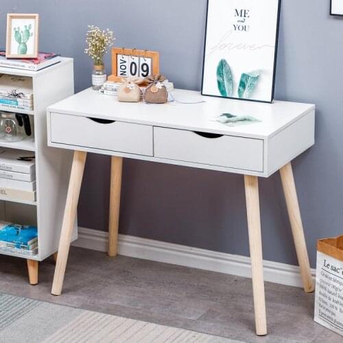 Modern Simple Desk Two Drawer Office Table 90x45x77CM Super Large Laptop Desk Student Study Writing Home Office Furniture HWC
