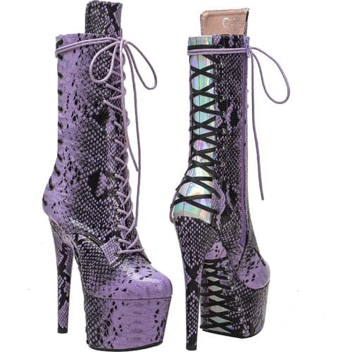 Leecabe stock 17CM/7inches platform Pole Dance boot