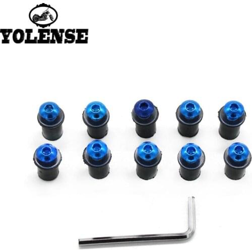 Universal 10PCS M5 5mm Windscreen Windshield Bolts Screw Kits For Honda CB400 VTEC CBR600 F4 F4I CBR600RR F5 CBR 600RR F5