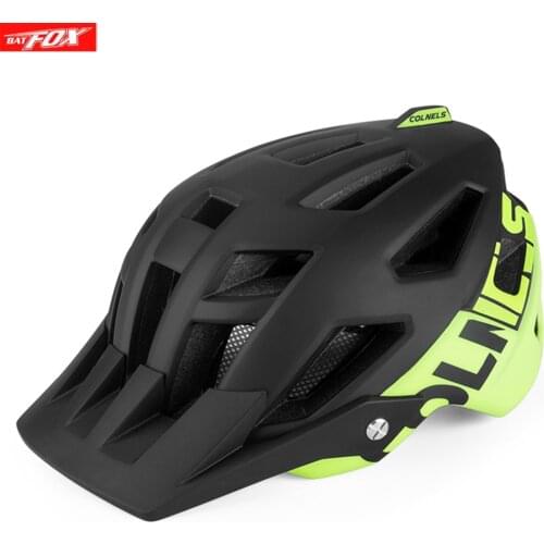 BATFOX New Bicycle Helmet Ultralight Integ-Molded MTB Bike Helmet Men Breathable Mountain Road Bike Outdoor Sport Safety Cap