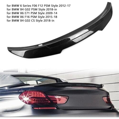 Carbon Fiber Car Rear Spoiler Wing for BMW 6 Series F06 F12 2012-17 X4 G02 2018-in X6 E71 2009-14 X6 F16 2015-18 PSM/CS Style