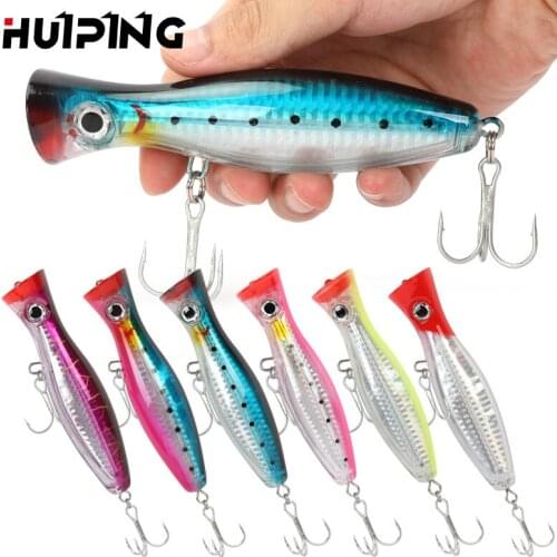 1Pcs 120mm 43g Big Popper Center of Gravity Transfer Wave Grilled Bait Fishing Lure Hard Bait Artificial Bass Fishing Tackle
