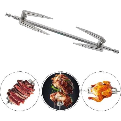1Pc 1Pc Air Fryer Fork Durable Safe Novel Stainless Steel BBQ Fork Grill Fork Kitchen Supplies Roast Chicken Fork