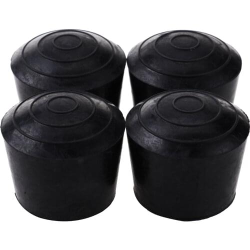 12 Rubber Feet Cups Anti Slip Non Vibration Furniture Pads Table Chair Legs Caps Protectors Stool Tube Plugs Covers Floor Guard