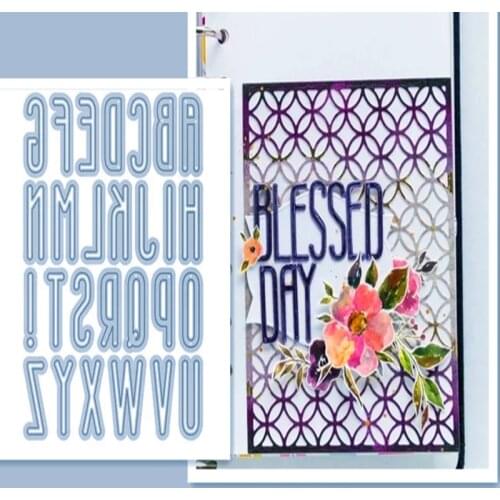 26 capital letters, Metal Cutting Dies for DIY Scrapbooking Album Paper Cards Decorative Crafts Embossing Die Cuts