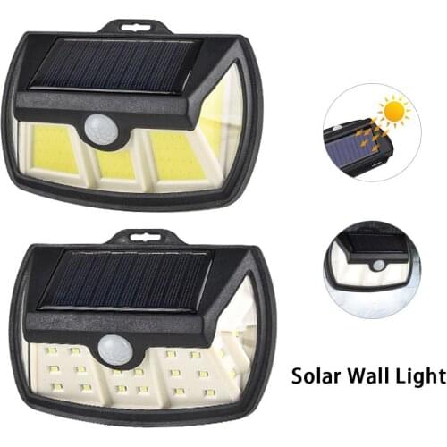 4PCS Led Solar Wall Lamp PIR Motion Sensor Outdoor Solar Light Waterproof IP65 for Outdoors Courtyard Garden Street Villa