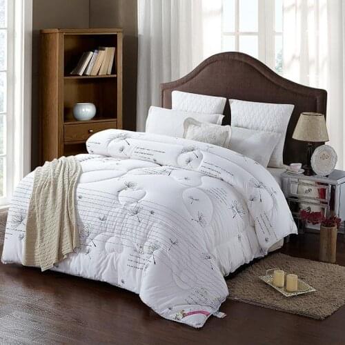 43 High Quality 100% Cotton Filling White Color Comforter Bedding Set Thick Winter Quilt Throw Blanket Duvet