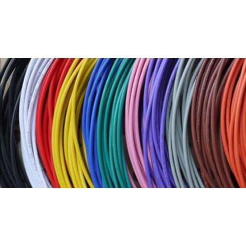 5M/lot 18AWG High Temperature Silicone wire Conductor 150/0.08mm AWG18 Tinned Copper Cable
