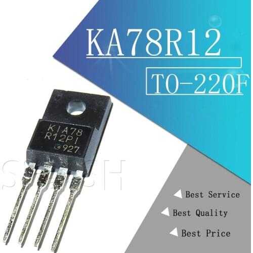 5pcs/lot KA78R12 78R12 TO-220F-4 12V 1A
